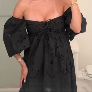 Zara embroidered dress